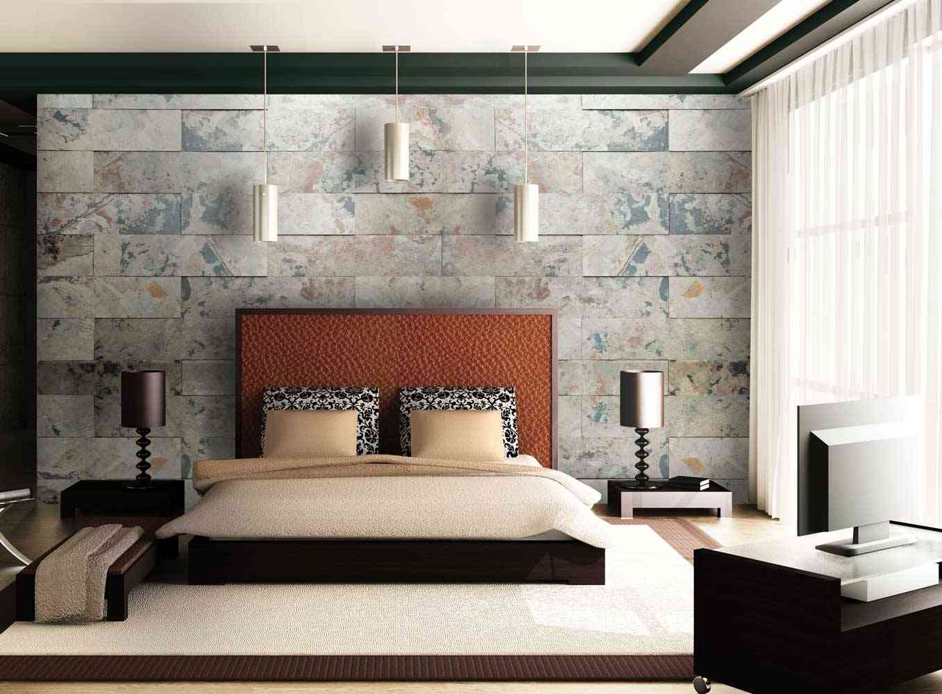 bedroom headboard wall peel and stick tiles 2